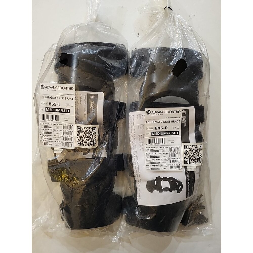 Advanced Ortho ACL Hinged Knee Brace RIGHT AND LEFT size MEDIUM NEW FACTORY NIP